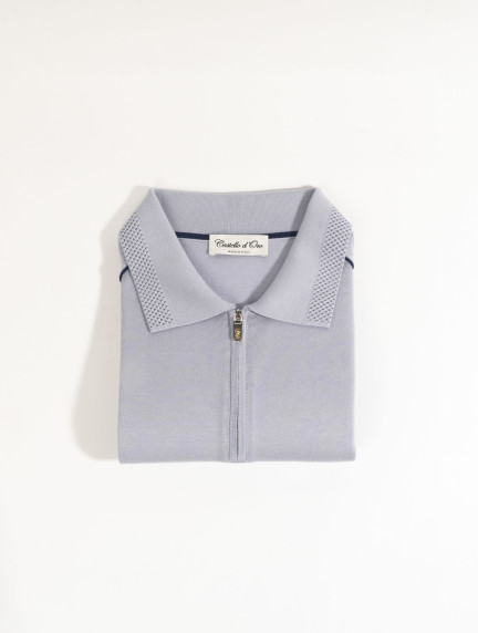 Castello d'OroLight Blue Polo T-shirt 100% Cotton Regular Fitimage468